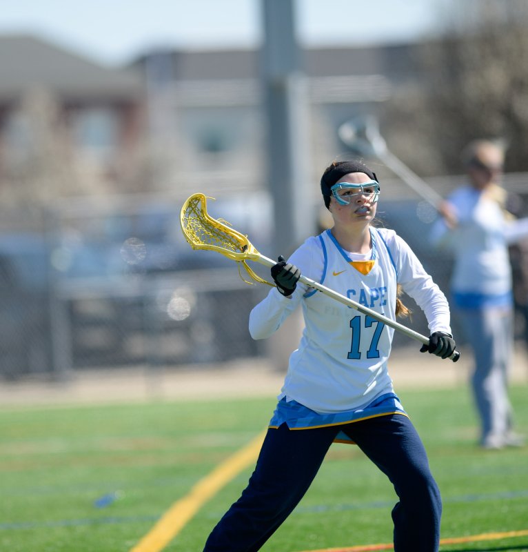 Daisy Hughes is now a freshman defender the Cape JV lacrosse team.